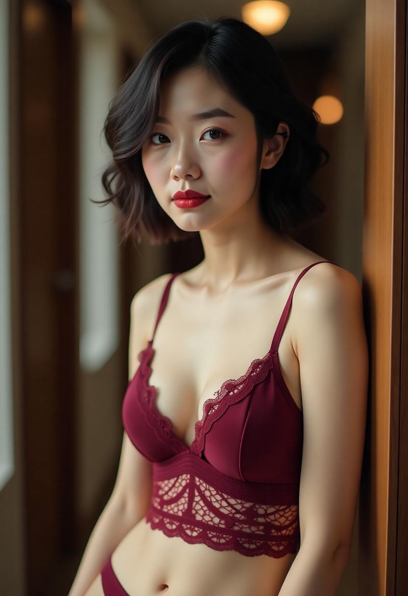 丁一一在中学操场弹吉他